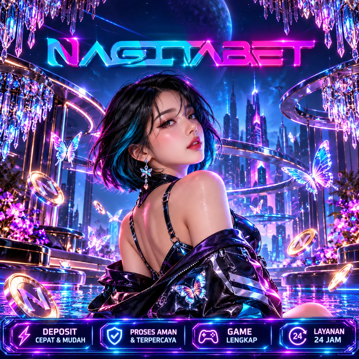 Ilustrasi NAGITABET WD — Beranda, banner persegi
